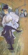 Henri  Toulouse-Lautrec Jane Avril Dancing (mk06) oil on canvas